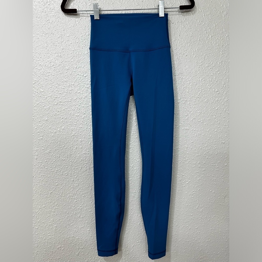 Lululemon Wunder Under High Rise Legging in Deep Marine Size 2 28” - Picture 3 of 10